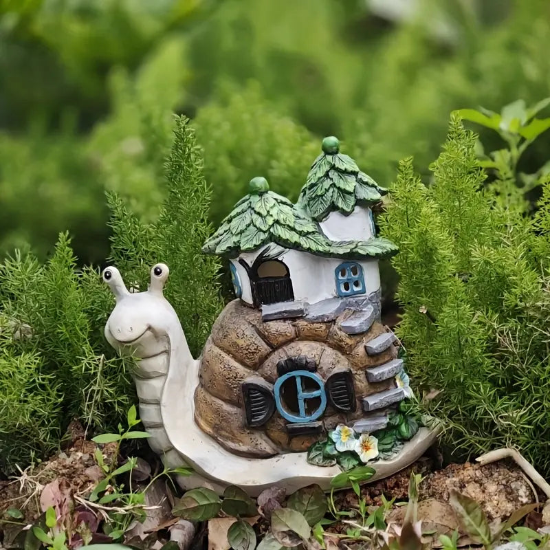 Solar Snail House Garden Lamp