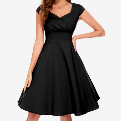 Lauréna™ Robe Cocktail Plissée