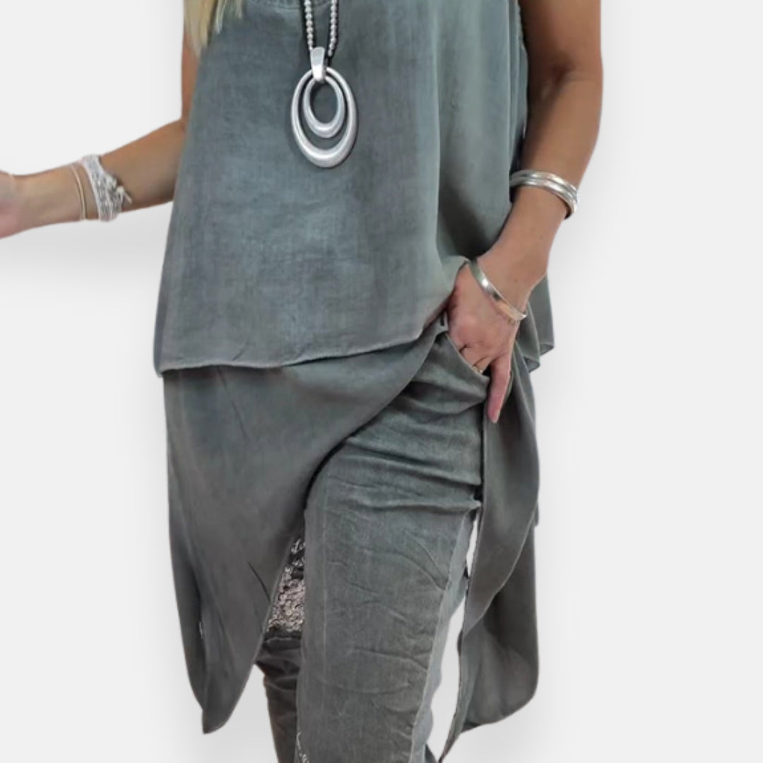 Clarissa | Pantalon décontracté à détail étoile