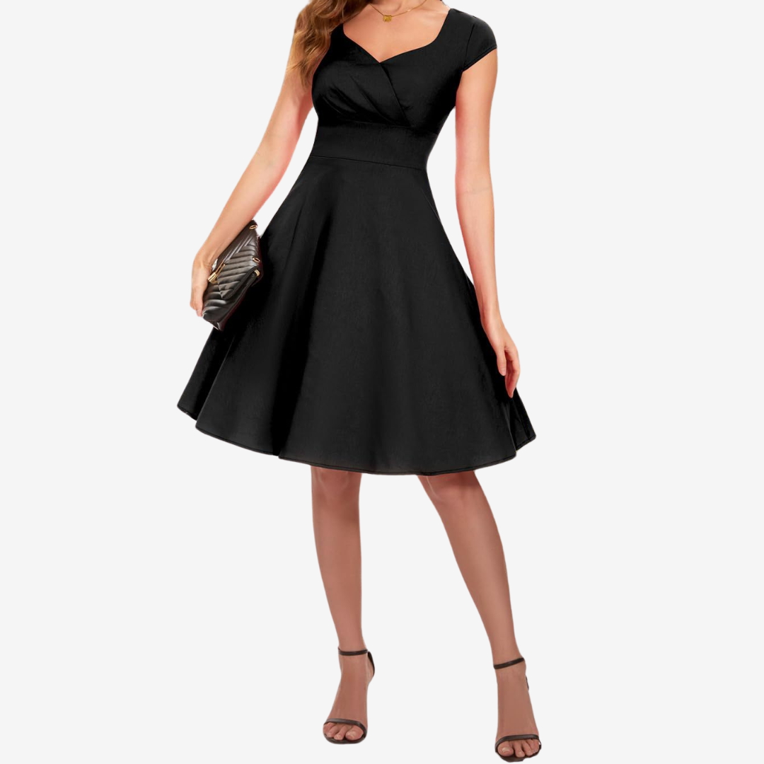 Lauréna™ Robe Cocktail Plissée