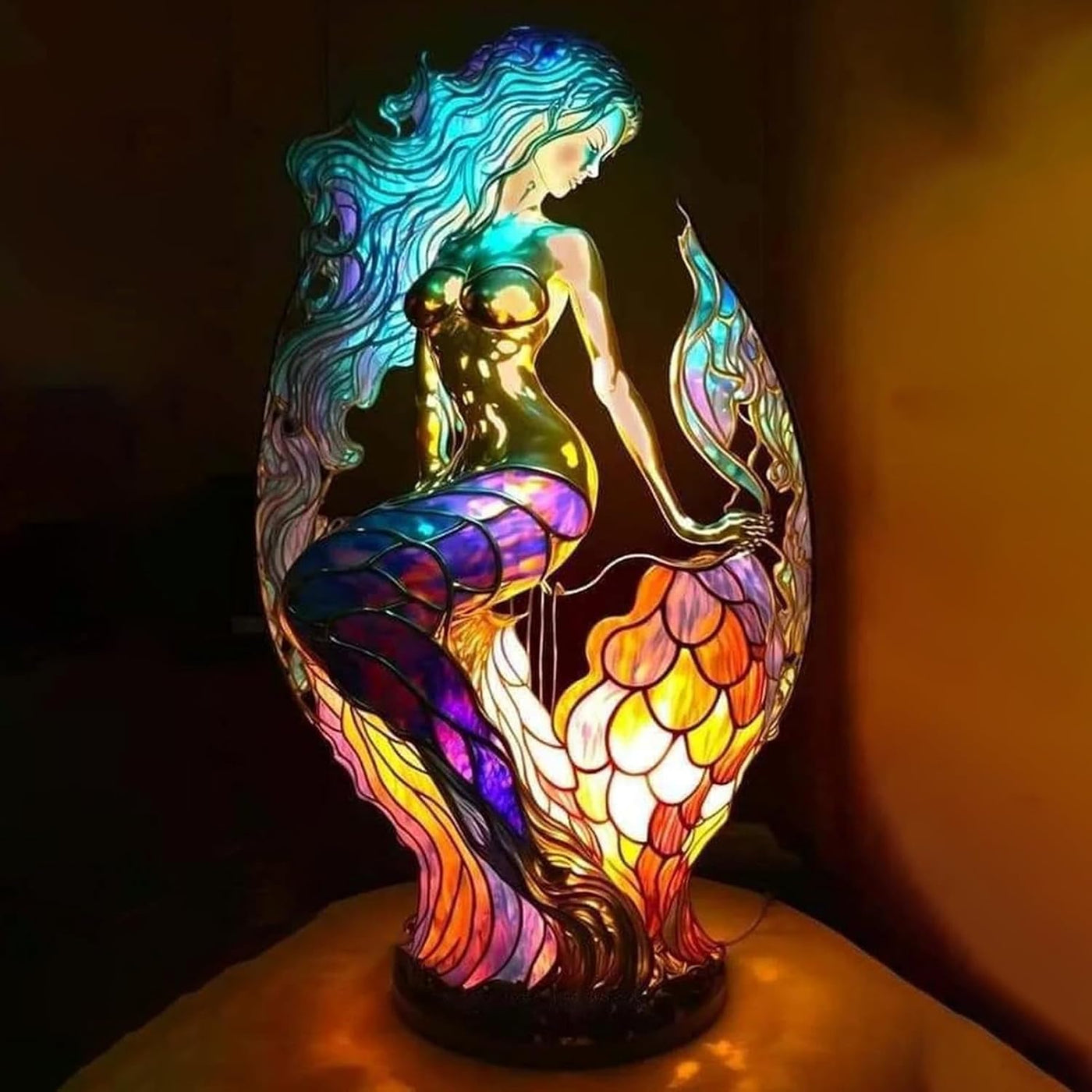 Bohemian Mermaid Table Lamp