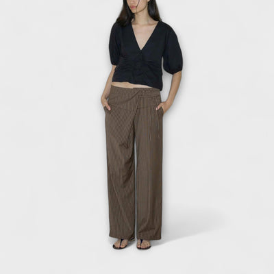 Julia | Pantalon Rayé Pliable