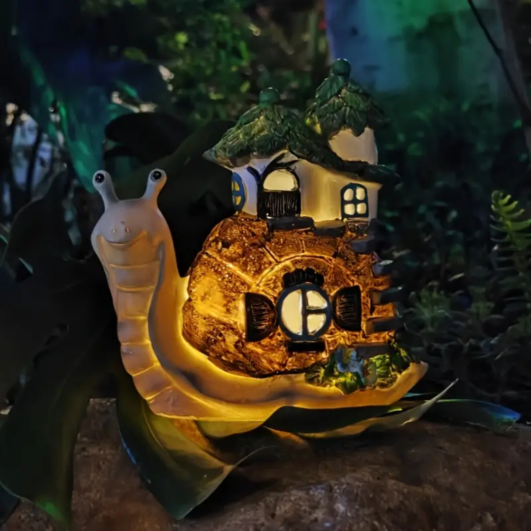 Solar Snail House Garden Lamp