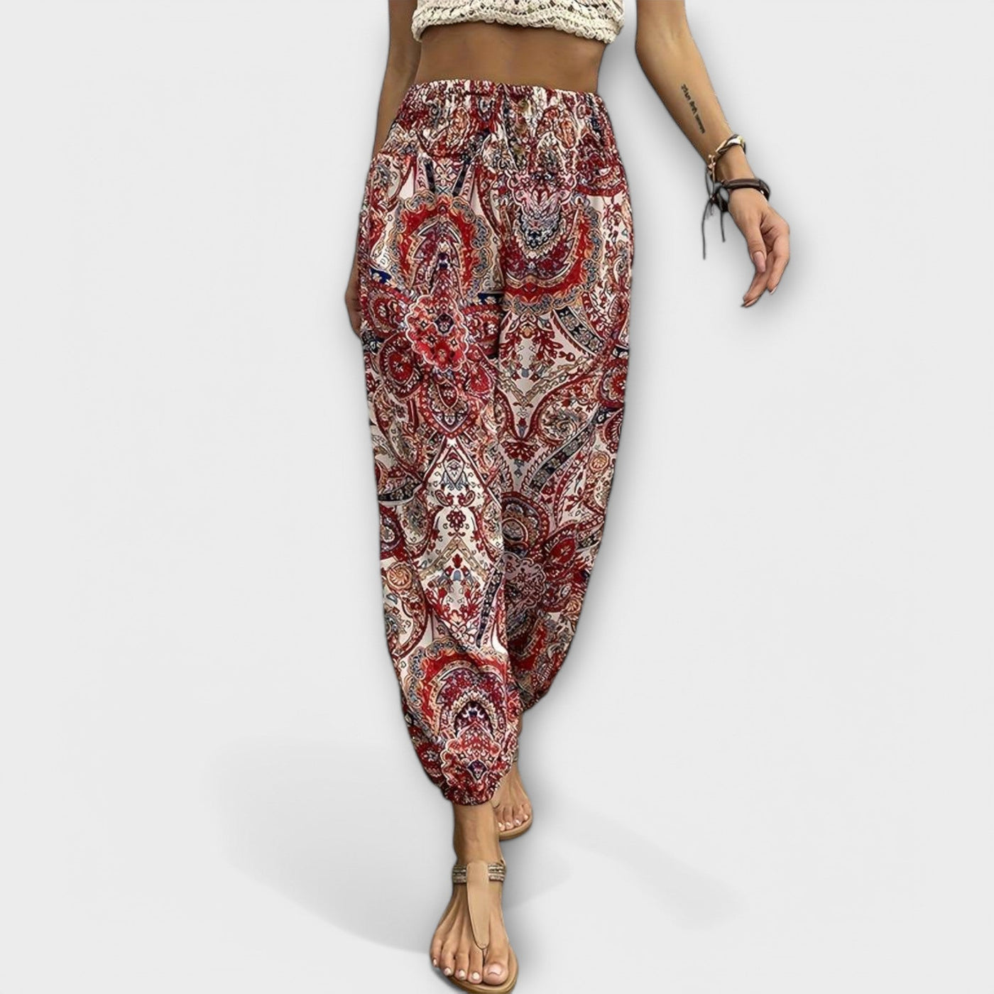 Scarlett | Pantalon avec motif ethnique