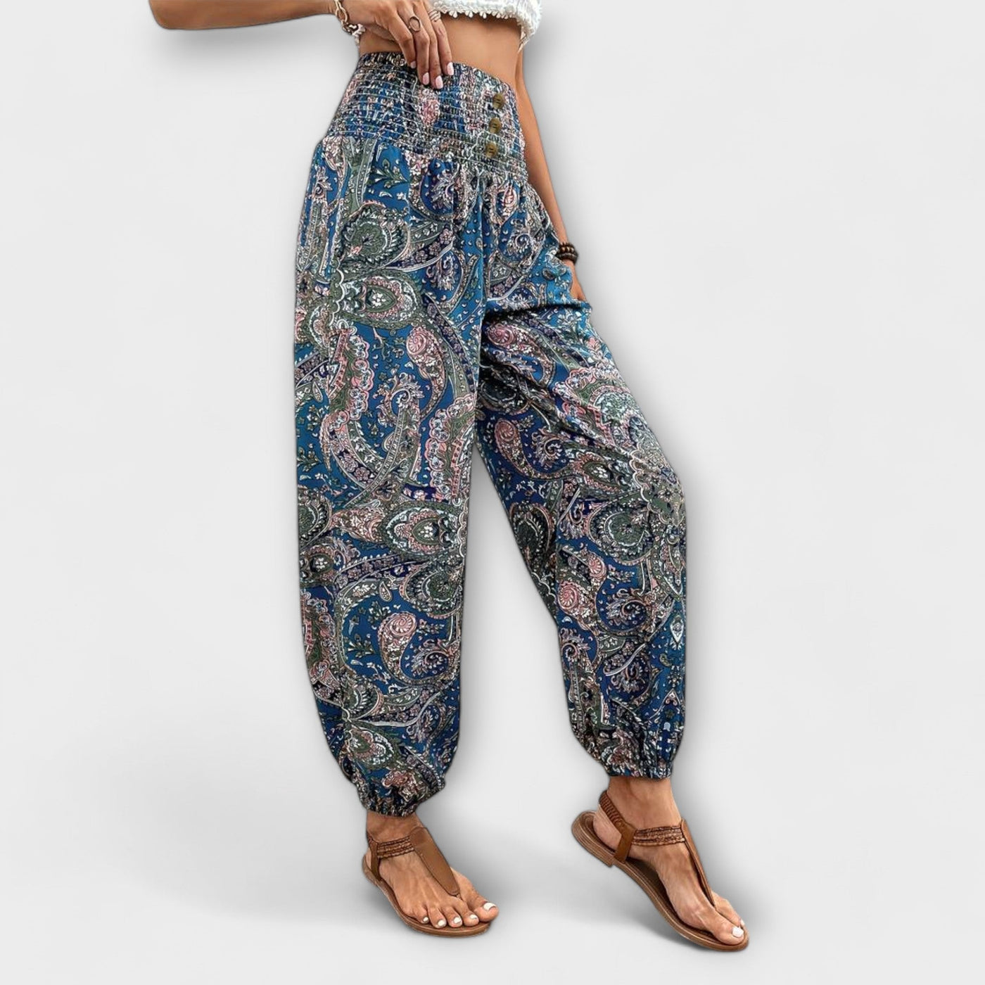 Scarlett | Pantalon avec motif ethnique