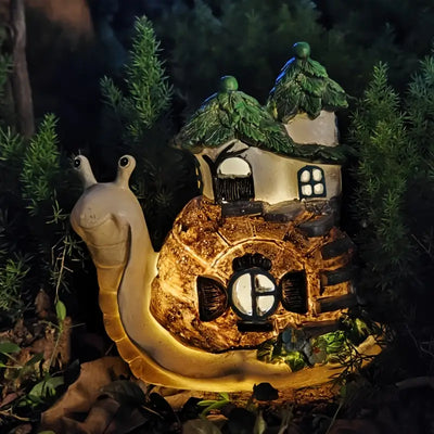 Solar Snail House Garden Lamp